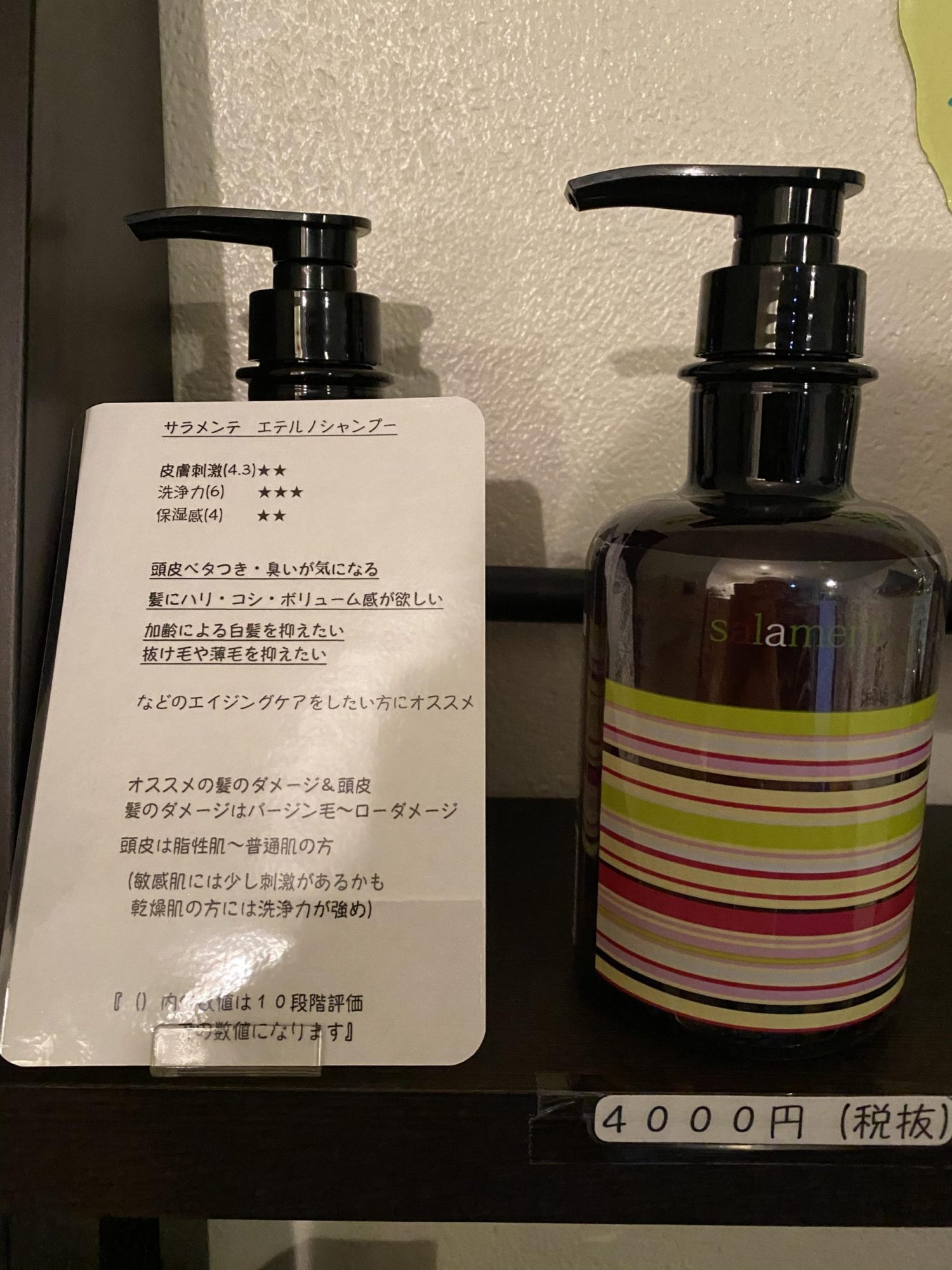 ヘアケアサラメンテ エテルノシャンプー 500ml